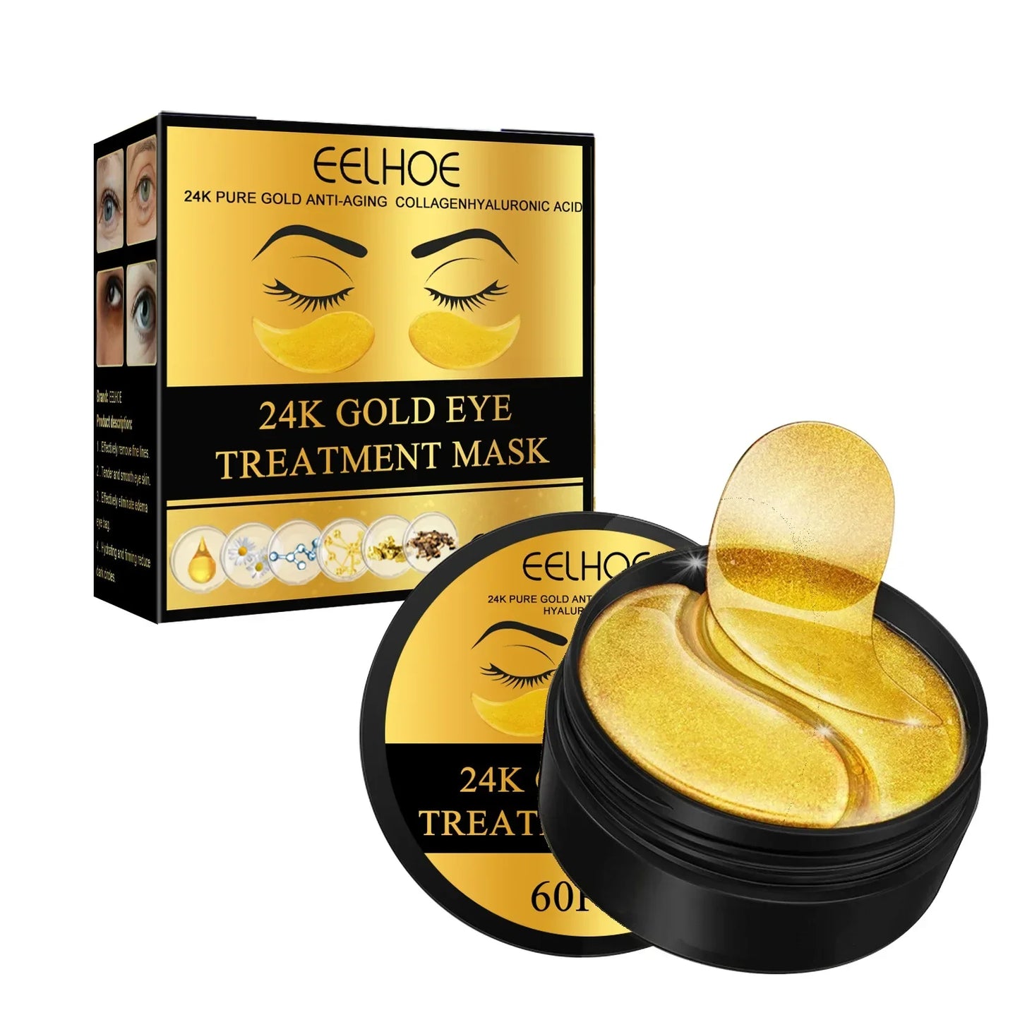 Original 24k Gold Eye Mask for Luxurious Eye Renewal